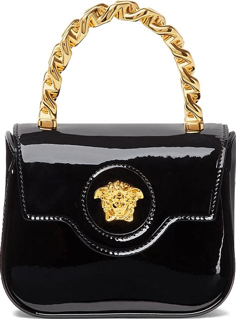 versace clutch schwarz|Versace evening bag.